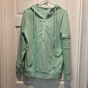 Michele Mae 1/2 Zip Hoodie Sweatshirt M